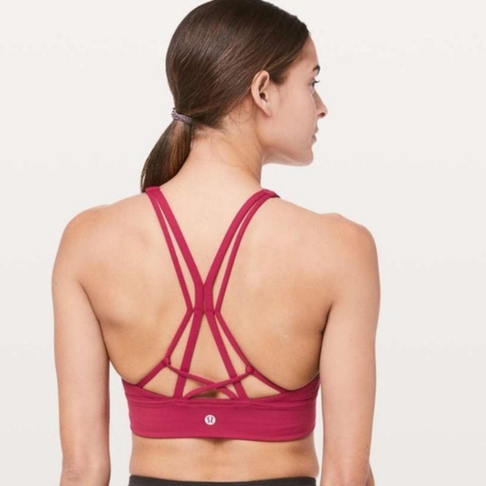 Lululemon 10 Ride & Reflect Bra *Lulu X SoulCycle Ruby Red